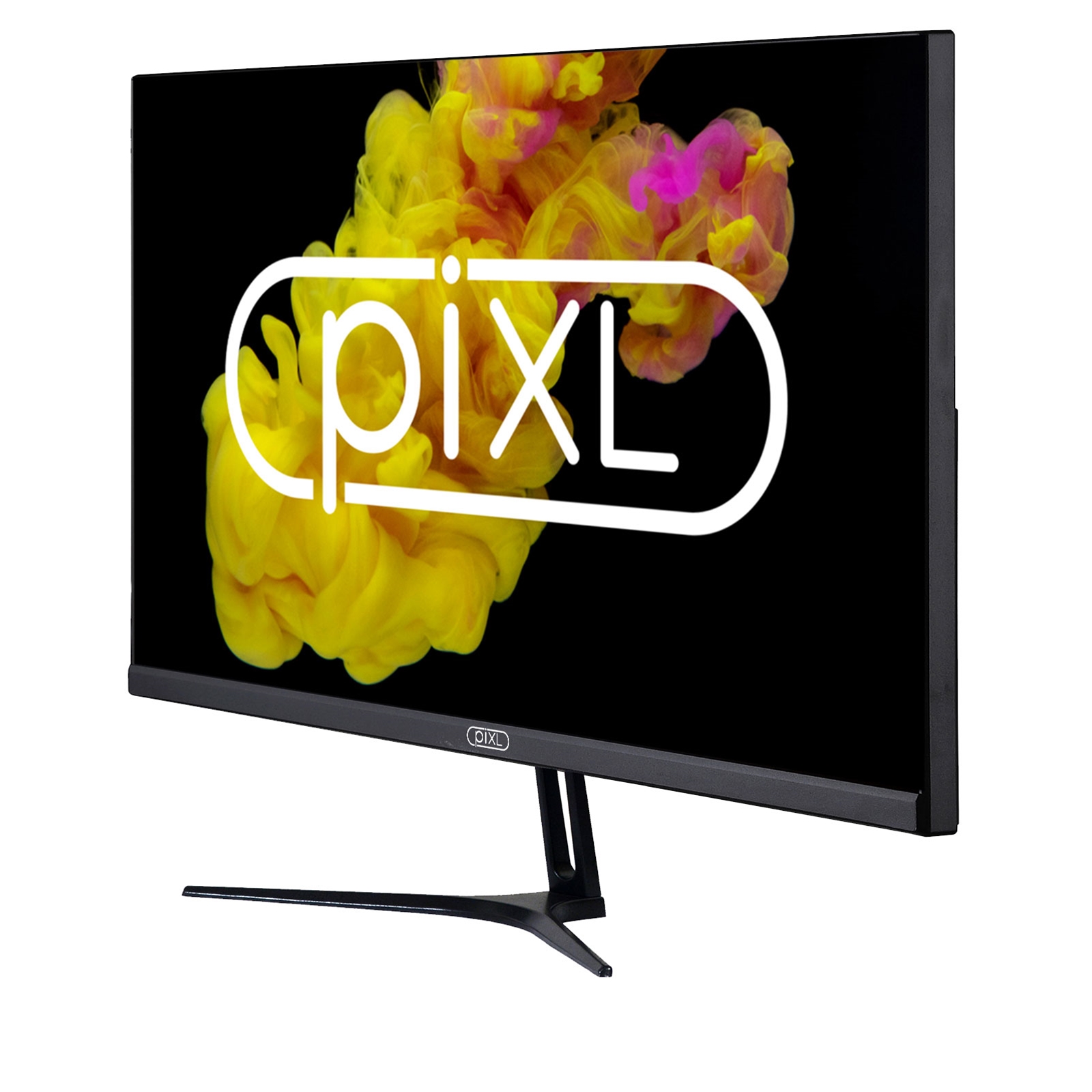 piXL PX24IVHF 24 Inch Frameless Monitor, Widescreen IPS LCD Panel, 5ms Response Time, 75Hz Refresh Rate, Full HD 1920 x 1080, VGA, HDMI, Internal PSU, 16.7 Million Colour Support, Black Finish, 3 Year Warranty