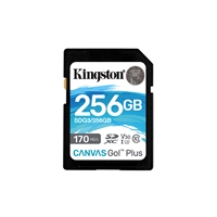 Kingston Canvas Go! Plus SDCG3/256GB 256GB Micro SD Card, UHS-1 (U3)